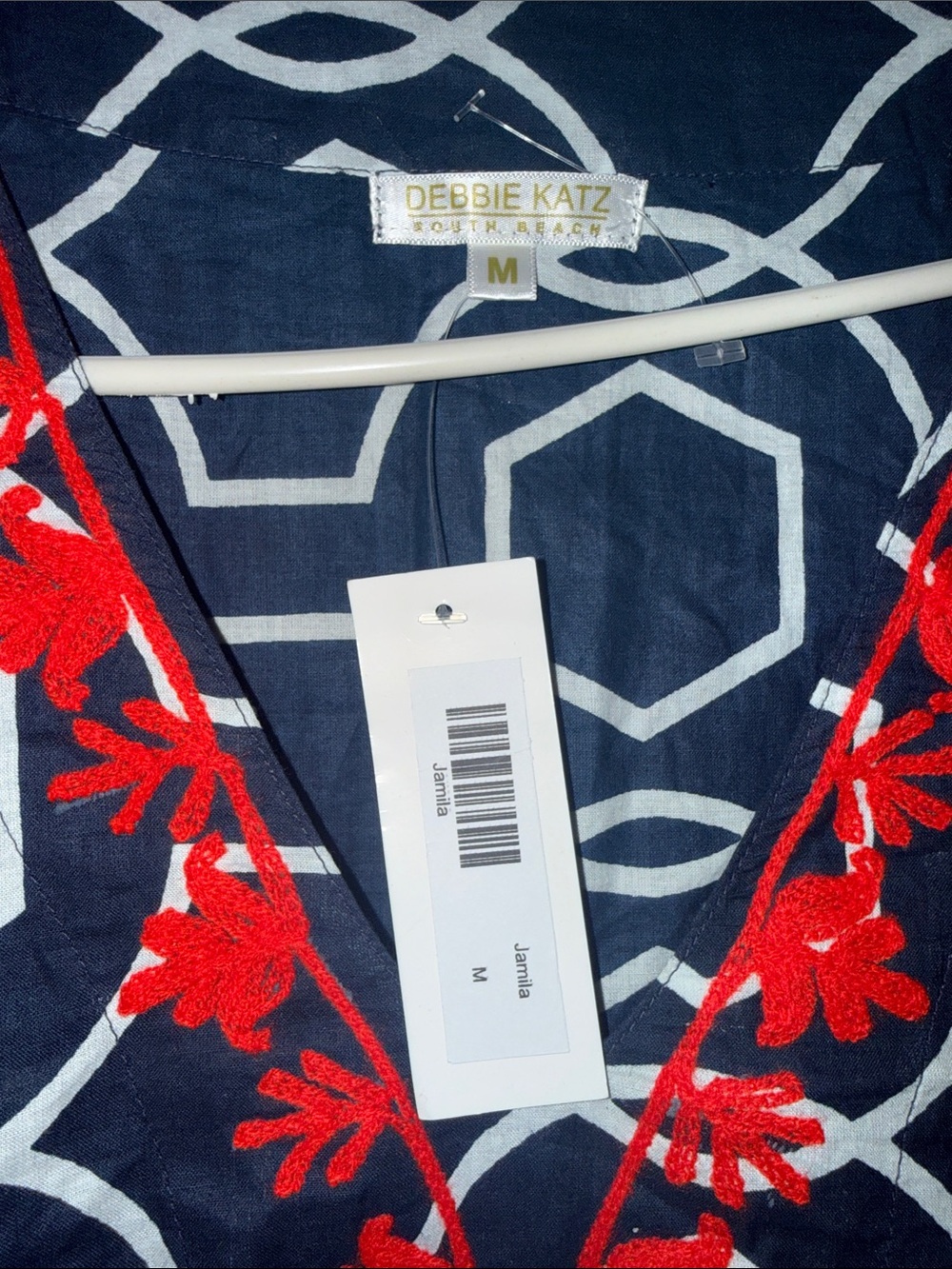 Debbie Katz Swim Coverup Dress Camila Size M NWT - Picture 2 of 6